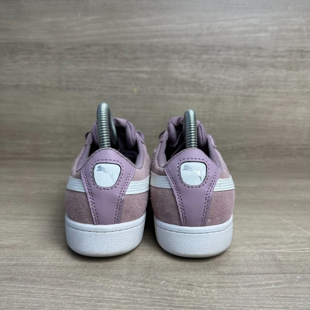 Puma Suede Sneakers Women's Size 8 Light Purple White Shoes - Picture 4 of 7